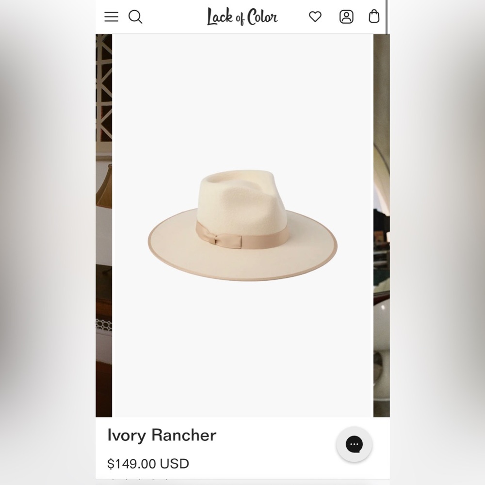 Lack of Color, Ivory Rancher Hat
